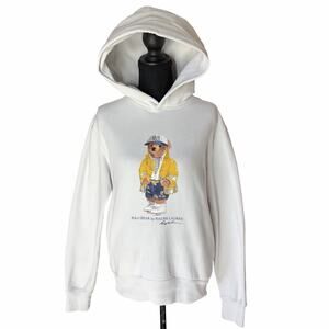 Polo Ralph Lauren CP-93 Polo Bear Fleece Hoodie White Size Small Sailing Bear